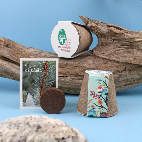Kit plantation arbre pot fibre de bois