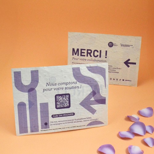 Papier graines A5 recto/verso 120g - 1