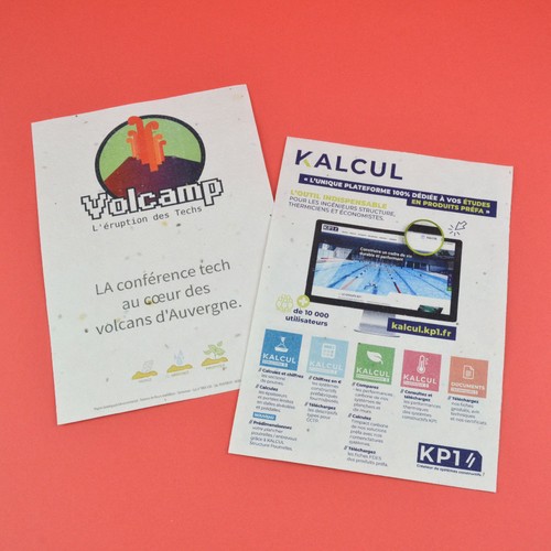 Papier graines A5 recto/verso 200g - 1