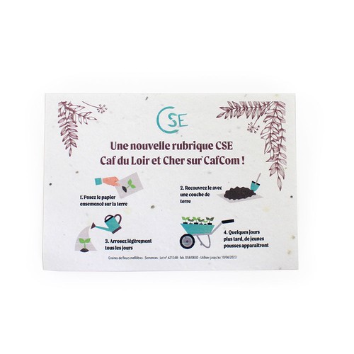 Papier graines A6 - 2