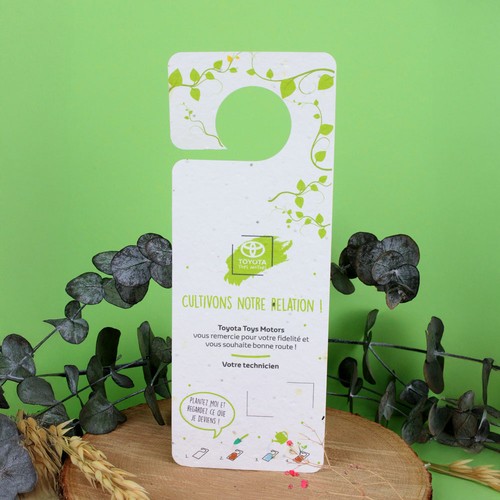 Accroche papier graines 200g recto