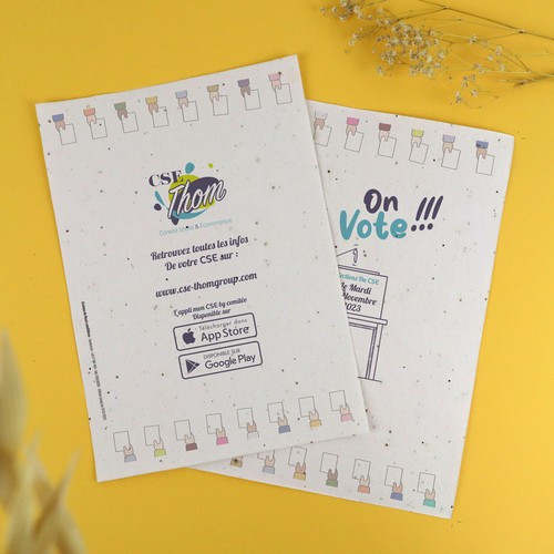 Papier graines A4 200g recto/verso