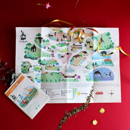 Plan touristique papier graines - 2