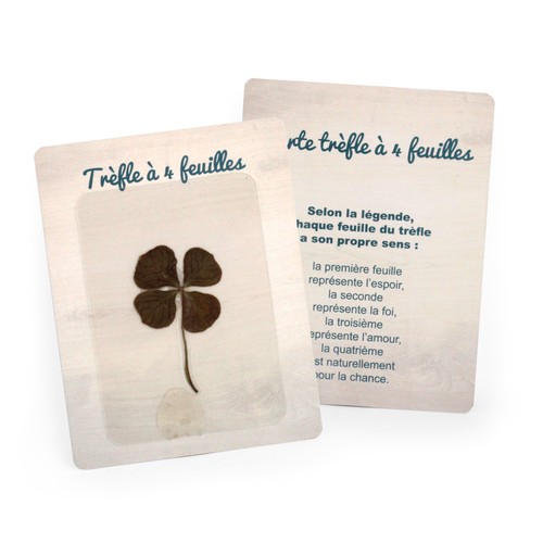 Carte Trèfle 4 feuilles - 3