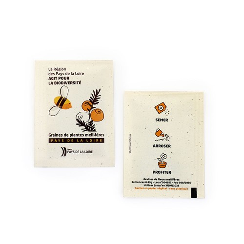 Sachet graines papier végétal 60x80 mm