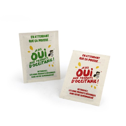 Sachet graines papier végétal 82x110 mm - 2