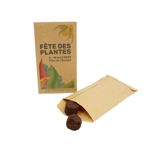 Palets à graines en sachet kraft