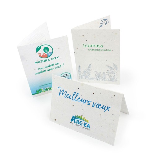 Papier graines 2 volets 200g recto/verso
