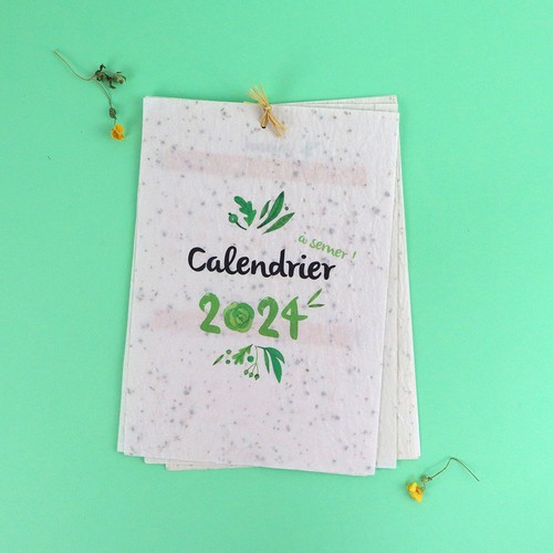 Calendrier papier graines A4 - 1