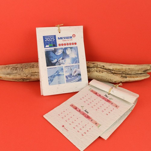 Calendrier papier graines A6