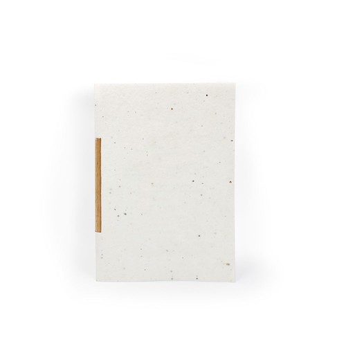 Carte voeux papier graines et crayon bois