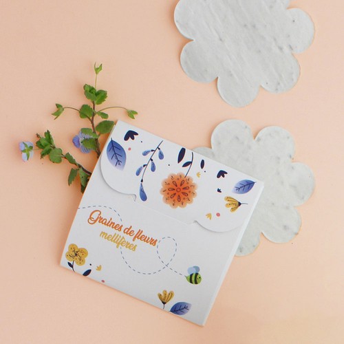 Étui confettis papier graines - 2