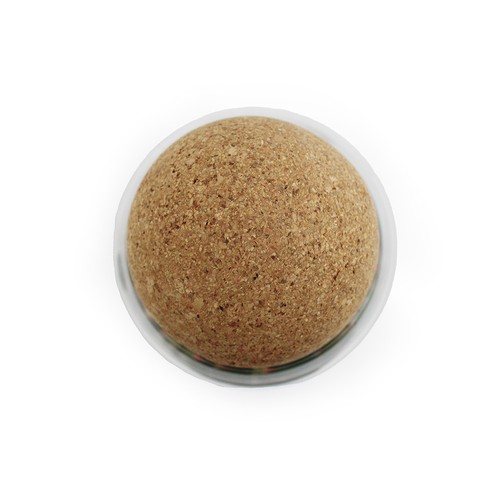 Terrarium boule liège fleurs séchées