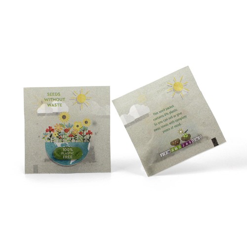 Sachet graines écoconçu 55x55 mm - 2