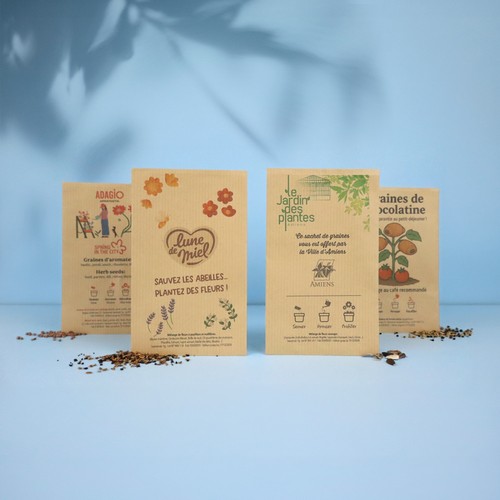 Grand sachet kraft graines