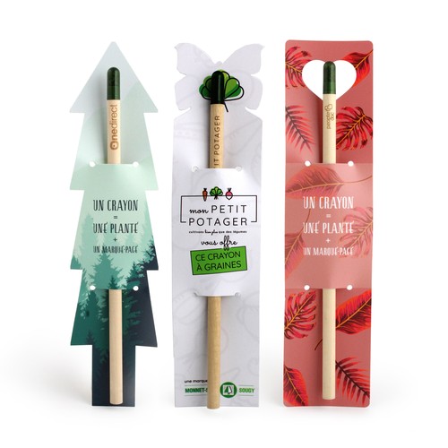 Crayon à graines étui papillon perso - 2