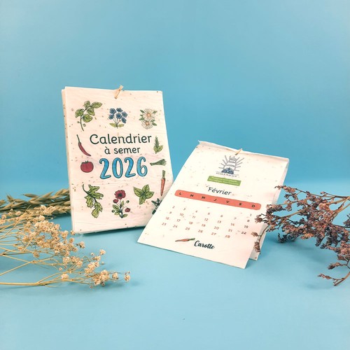 Calendrier papier graines 13 pages - 1