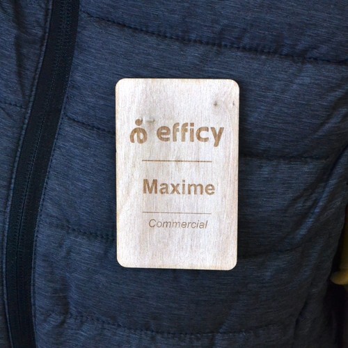 Badge bois magnétique - 4