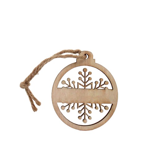 Boule de Noël graines et bois