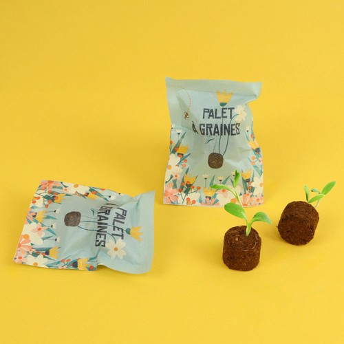 Palet à graines en papillote - 2