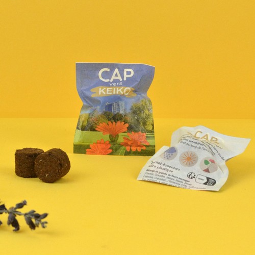 Palet à graines en papillote