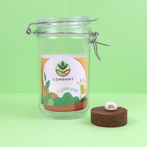 Graine gravée en bocal - 2