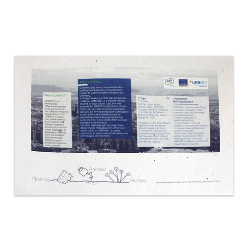Papier graines A4 250g recto