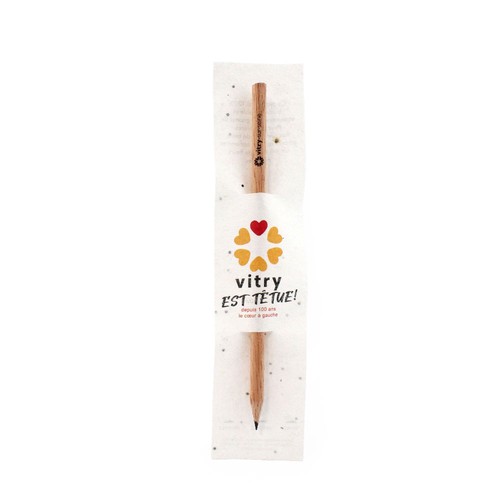 Marque-page papier graines et crayon bois - 3