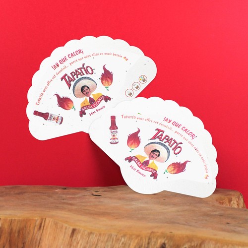 Eventail papier graines  200g recto