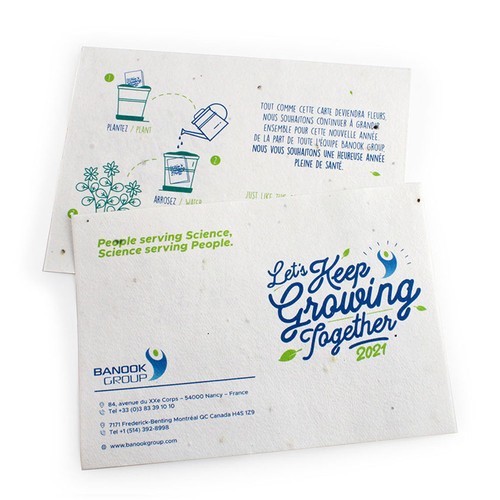 Papier graines A5 250g recto/verso