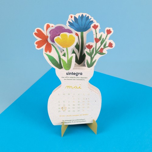 Calendrier bouquet de fleurs