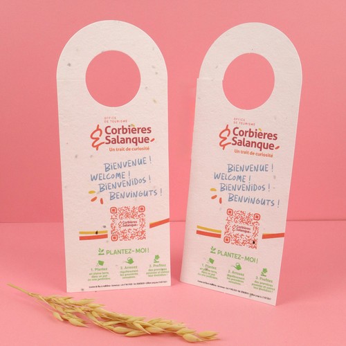 Accroche papier graines 250g recto/verso