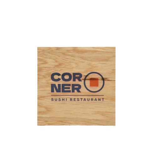 Mini carte bois carrée