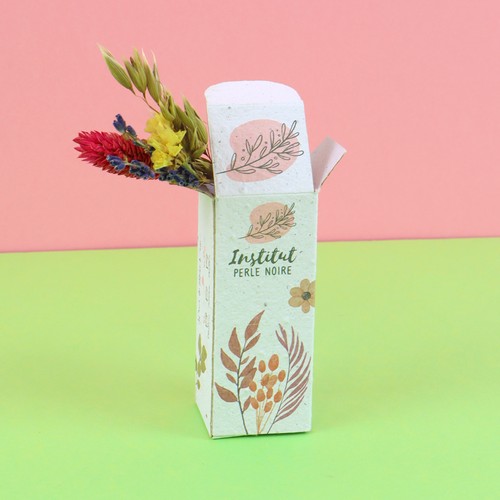 Fleurs séchées en boite ensemencée