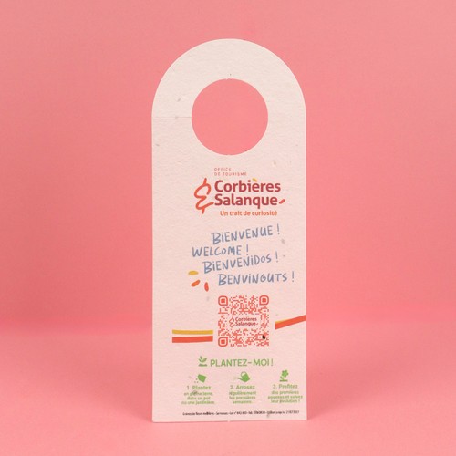 Accroche papier graines 250g recto