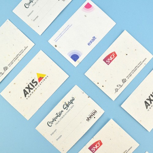 Badge papier graines 200g recto