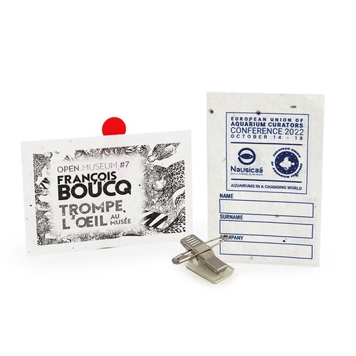 Badge papier graines 200g recto