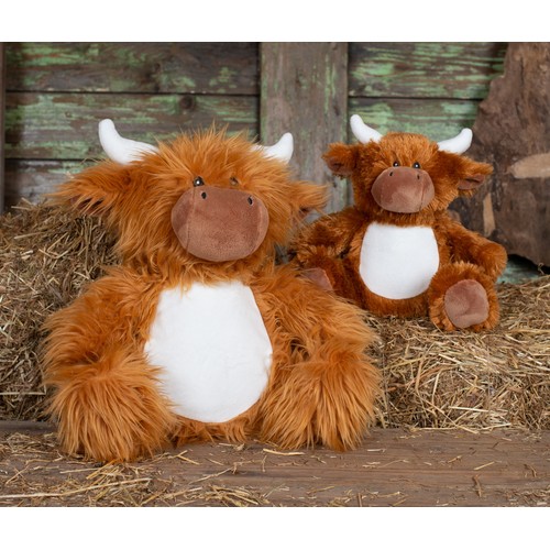 Peluche vache écossaise