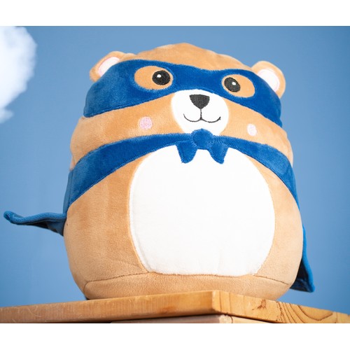 Ours super héro en peluche