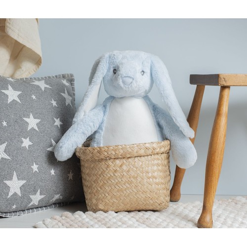 Peluche lapin avec ouverture zippée
