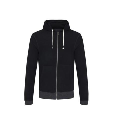 Sweat capuche zippé en coton recyclés thumbnail 5