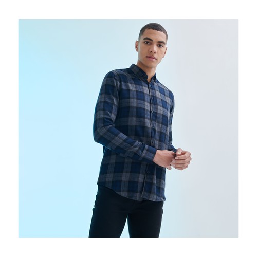 Chemise décontractée à carreaux