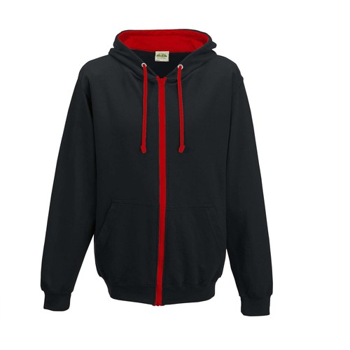 Sweat capuche zippé contrasté thumbnail 4