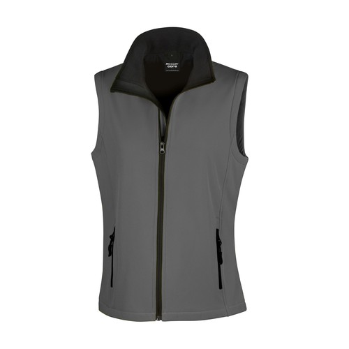 Bodywarmer Softshell imprimable femme