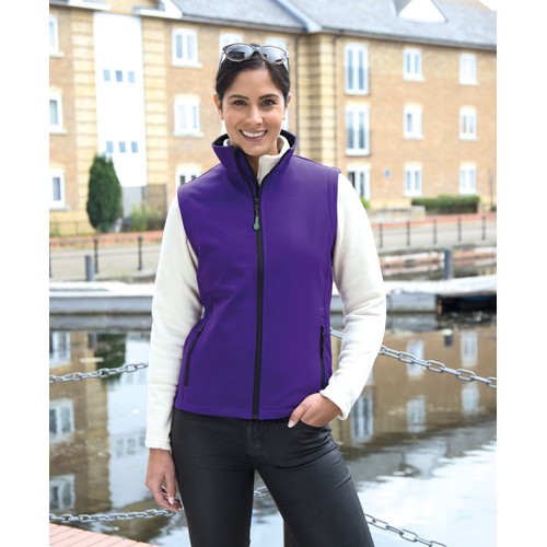 Bodywarmer Softshell imprimable femme