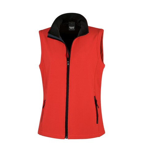 Bodywarmer Softshell imprimable femme