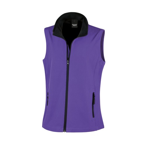 Bodywarmer Softshell imprimable femme