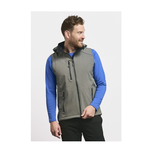 Bodywarmer en Softshell avec capuche