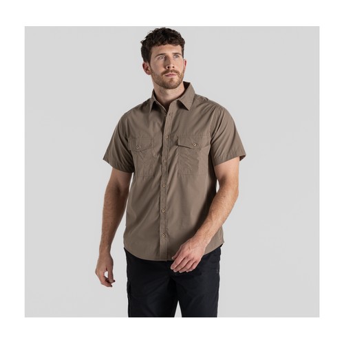 Chemise manches courtes en polyester recyclé