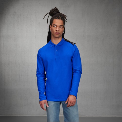 Polo manches longues homme